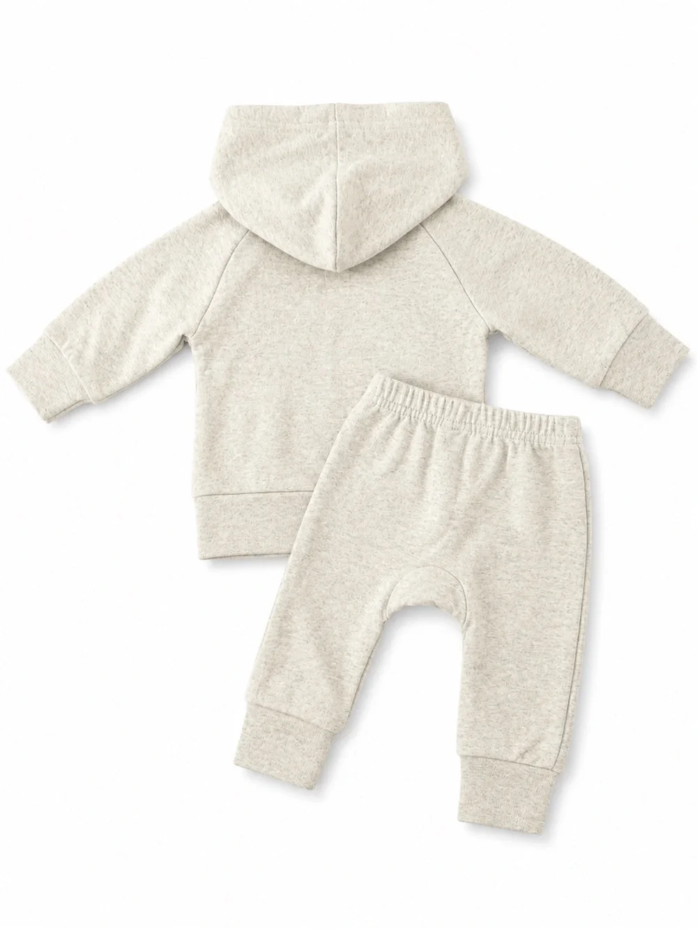 Little One Shop Oatmeal Hooded Lounge Set 0–3M EUC